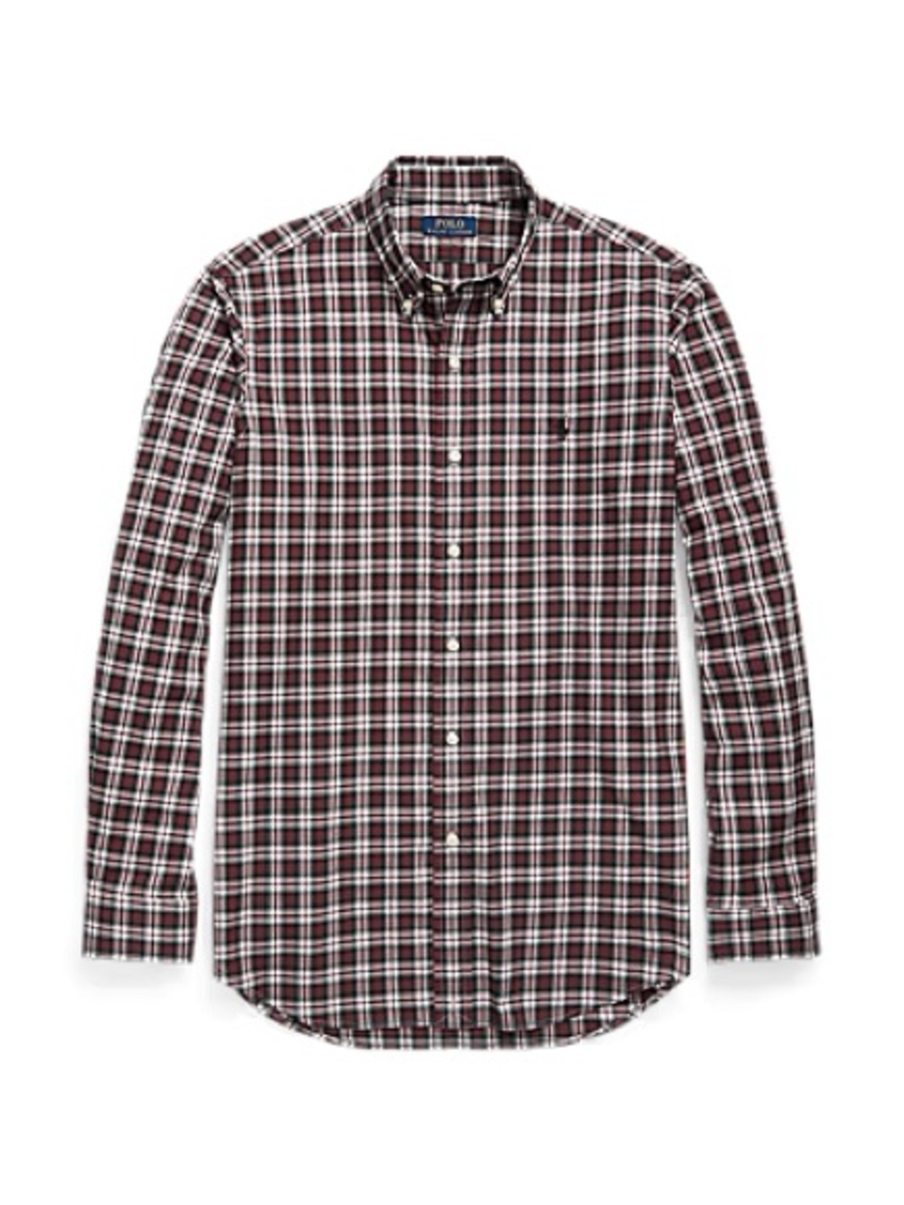 Polo Ralph Lauren Men's Classic Fit Plaid Twill Shirt Red/White/Green Size M